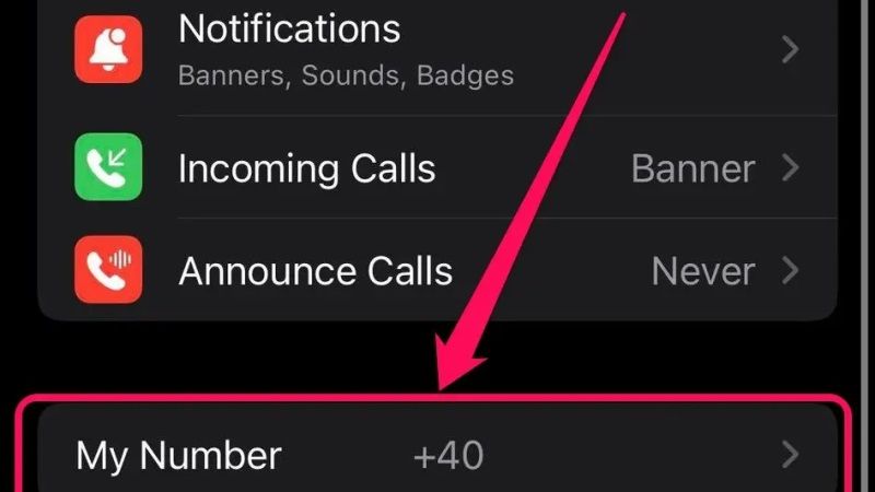 find phone number on iPhone