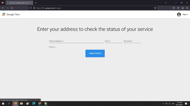 fix Google Fiber outages and check the internet outage via Maps