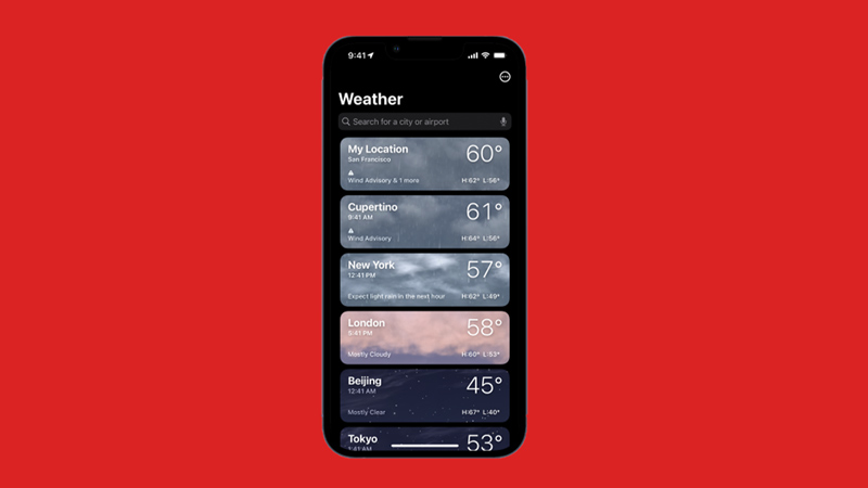 iPhone 14: How to get Weather Forecast using the Apple Weather app
