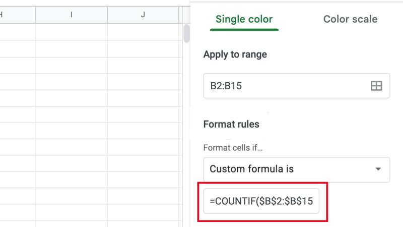 identify duplicates google sheets