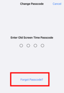 bypass screen time passcode on iOS 