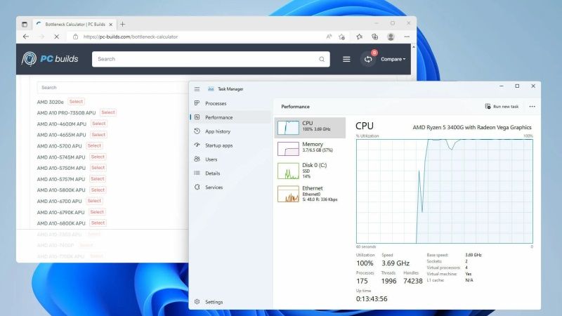 is there any good bottleneck calculator