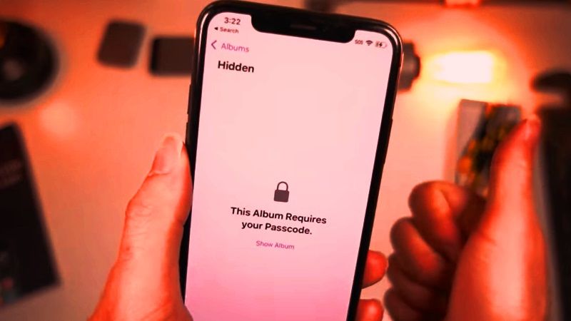 lock photo album on iphone 14