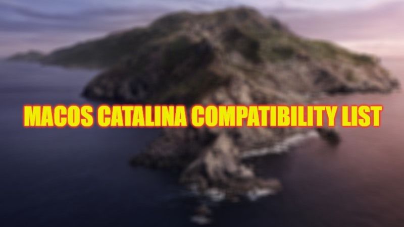 macos catalina compatibility list