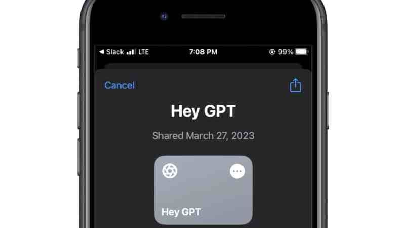 use chatgpt instead of siri on iphone