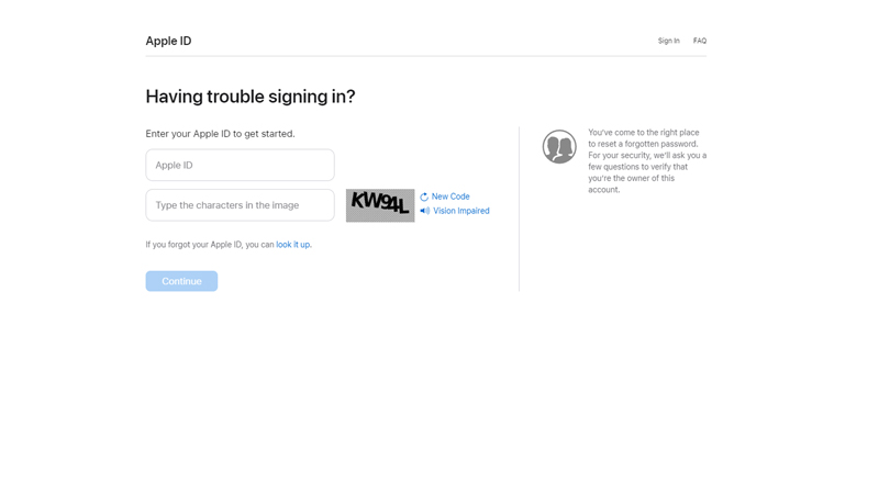 How to reset Apple ID Password using Two-step Verification