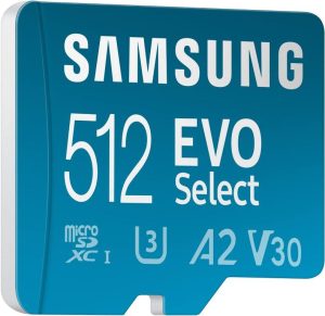 best Steam Deck micro sd card Samsung EVO Select 512 GB microSDXC