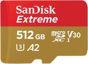best Steam Deck micro sd card SanDisk 512GB Extreme microSDXC