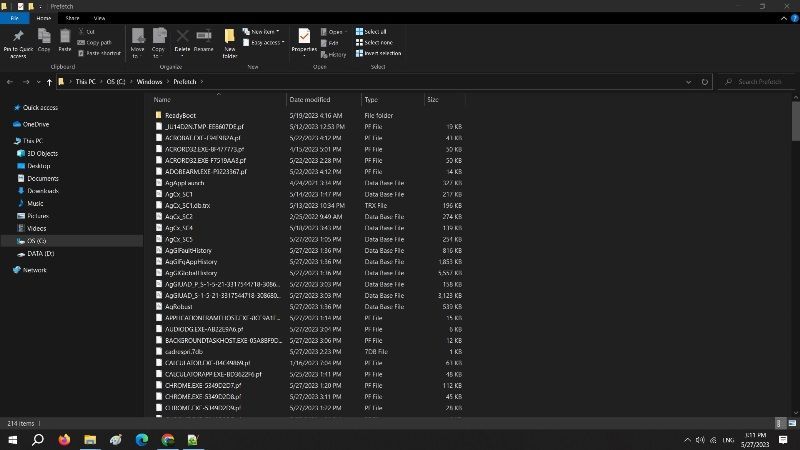 cear cache in windows 10