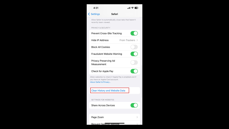 iPhone: How to Clear Cache on Safari