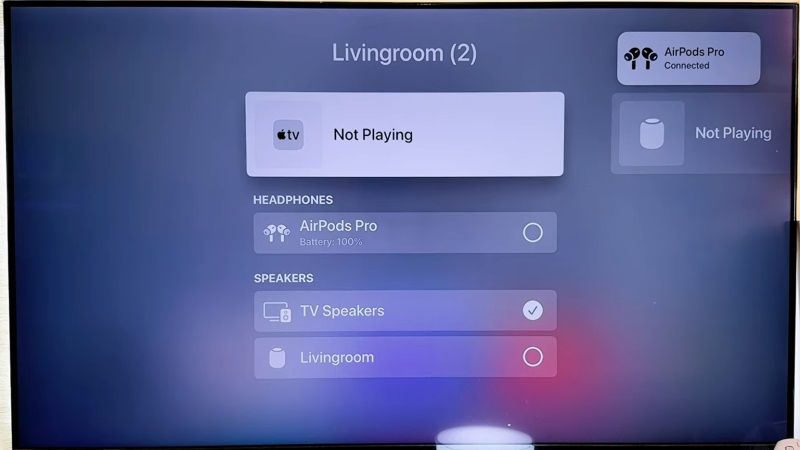 connect Airpods Pro 2 to Apple TV
