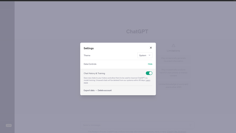 ChatGPT: How to Use Incognito Mode