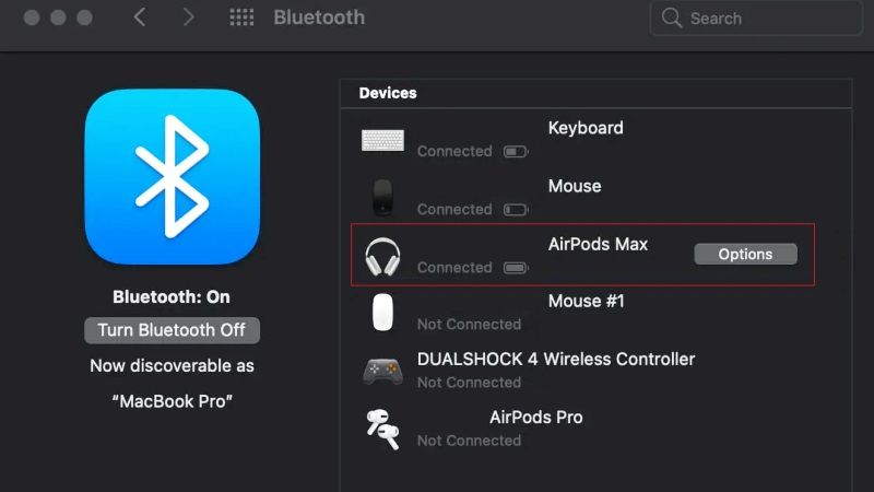 fix AirPods Max not connecting to Mac