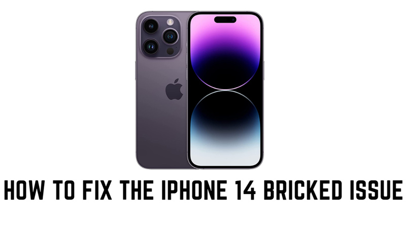 Fix iPhone 14 Pro bricked issue