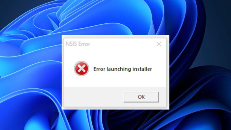 fix nsis launching installer error on windows 11
