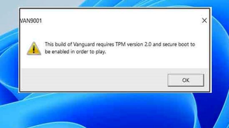 fix vanguard secure boot error on windows 11