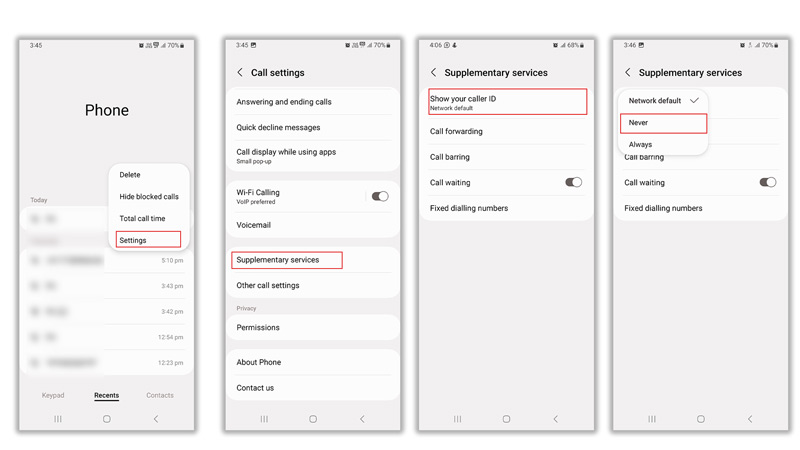 How to Hide Private number on Android