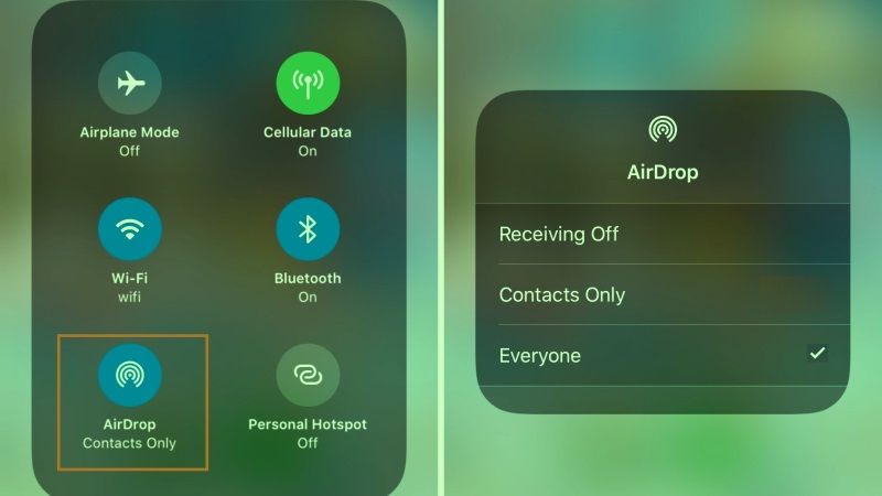 how to airdrop from iphone to mac