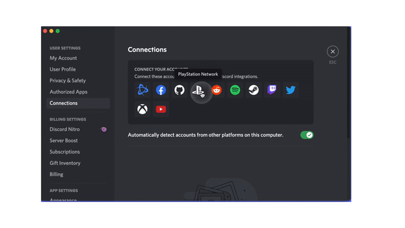 Link PS5 to Discord