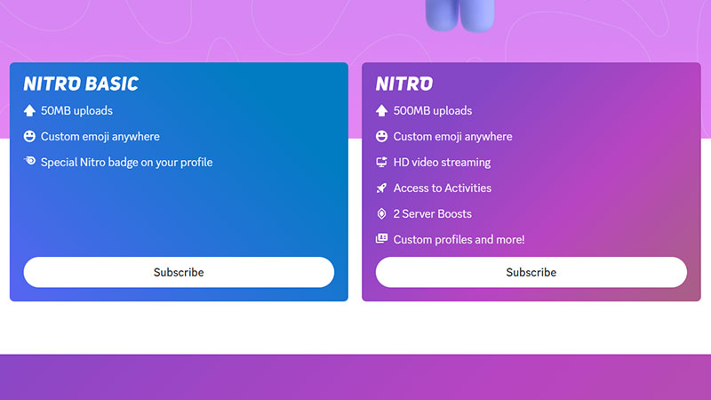 discord nitro subscriptions 