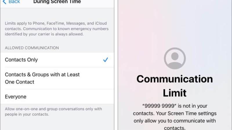 set limits on apps and messaging for your child on iPhone