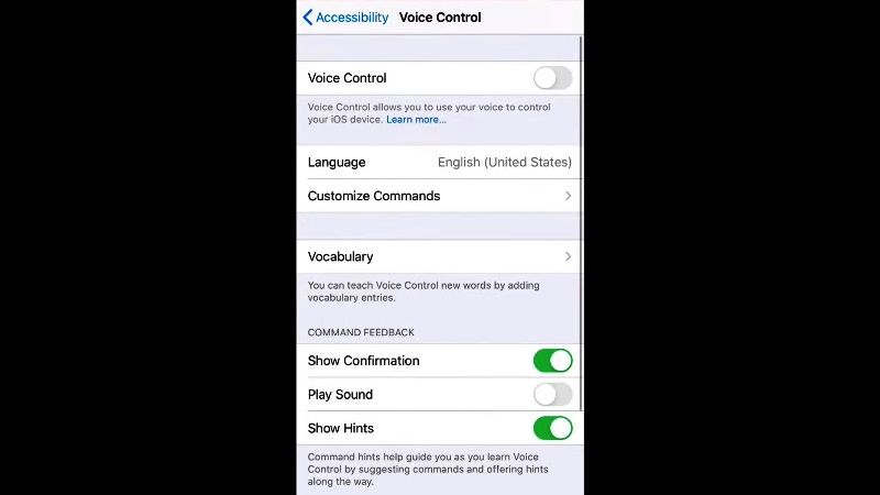 take a photo with your voice on iphone