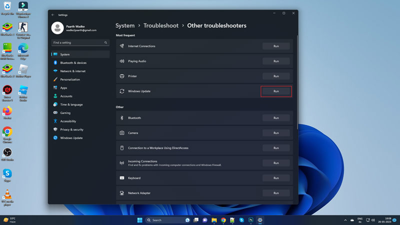 Fix Windows 11 update error code 0x80070103