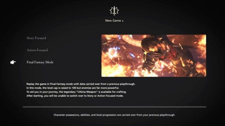 Final Fantasy XVI New Game+ Features Extra Hard Final Fantasy Mode