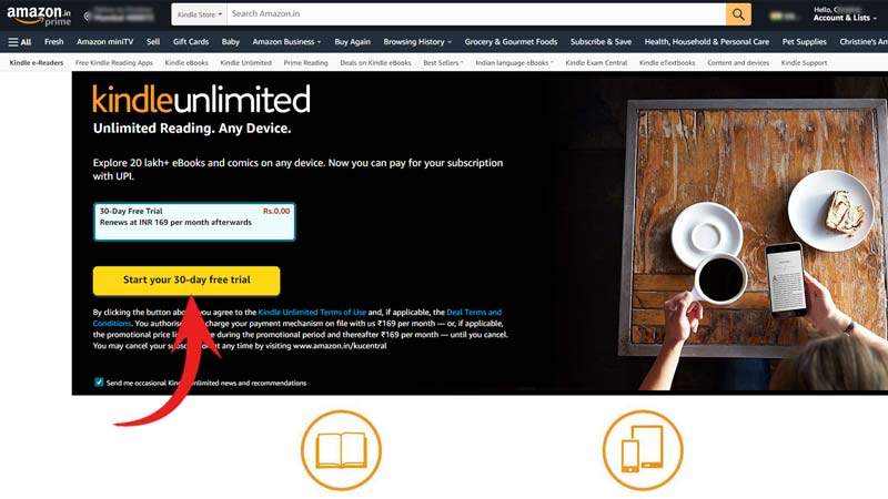 Click Start 30-days free trial