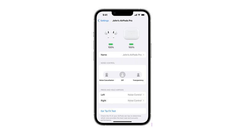 AirPods Pro touch Controls customize actions