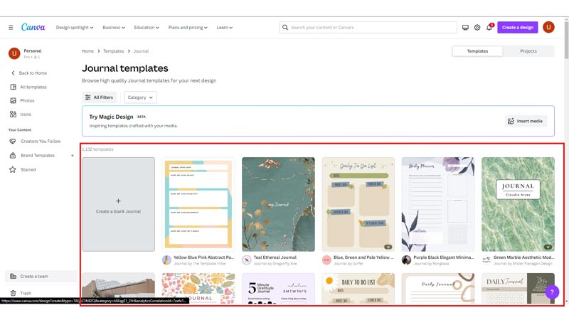 Journal Template