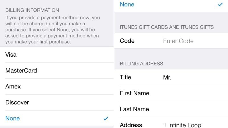 create apple id without credit card