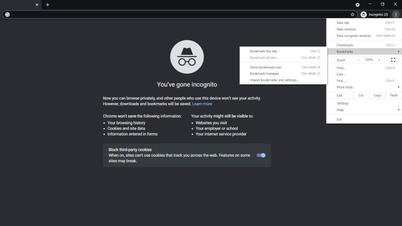 delete all bookmarks on chrome
