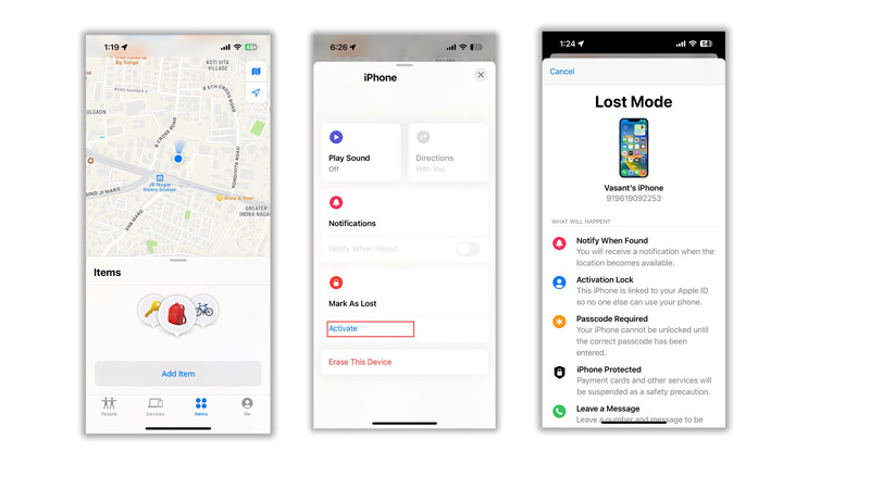 Enable Lost Mode on iPhone