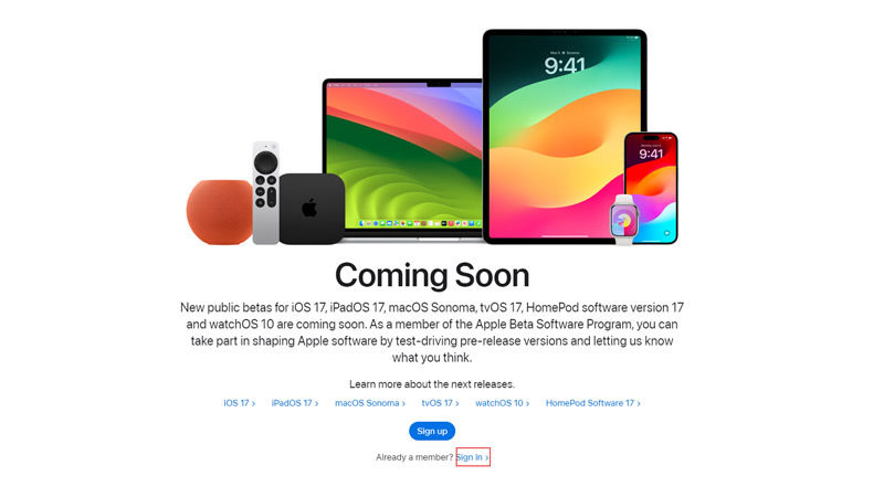Enroll iOS 17 Beta