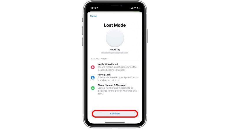 find lost airtag in car