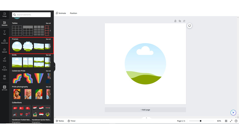 Frames Canva Desktop