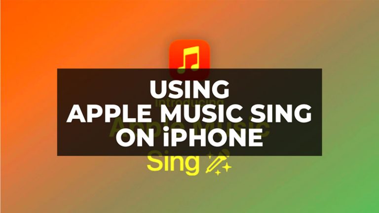 how to use apple music sing on iphone