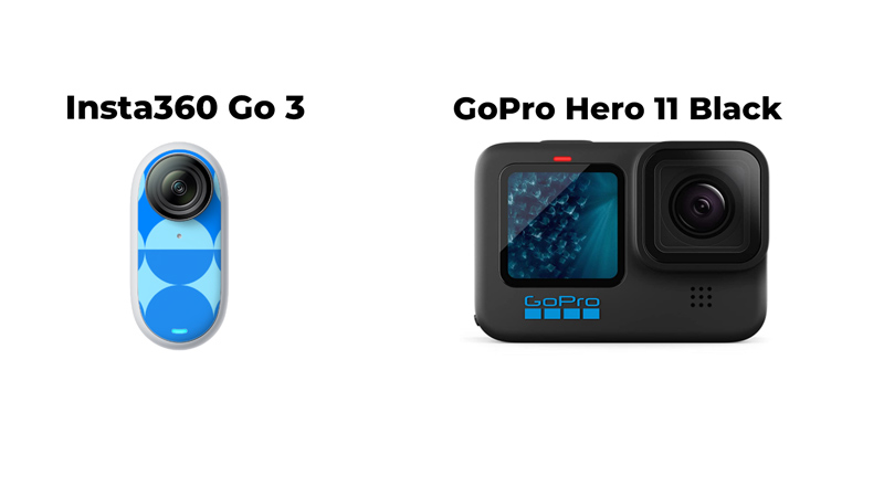 Insta360 Go 3 vs Go Pro Hero 11 Balck