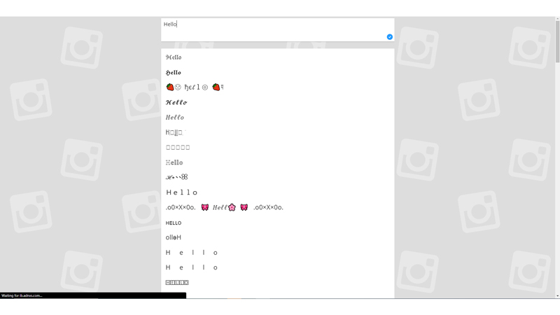 Instagram Fonts