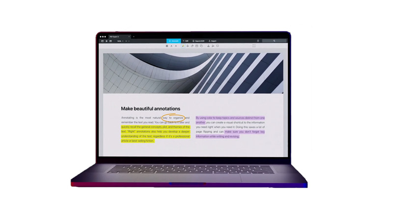 PDF Expert MacBook Pro 2016