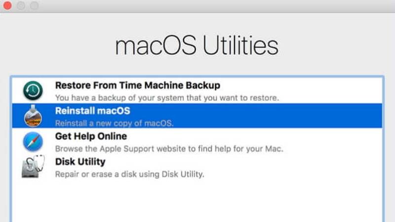 reinstall mac without loosing any data
