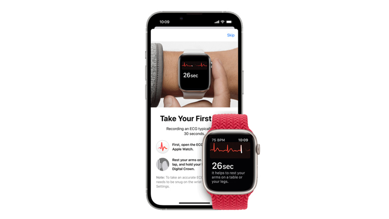 Take ECG scan on Apple Watch