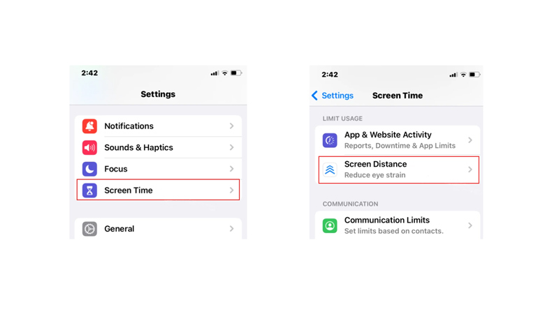 Enable Screen Distance Alert on iPadOS 17