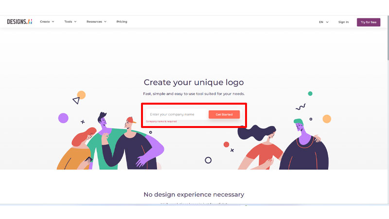 enter company name