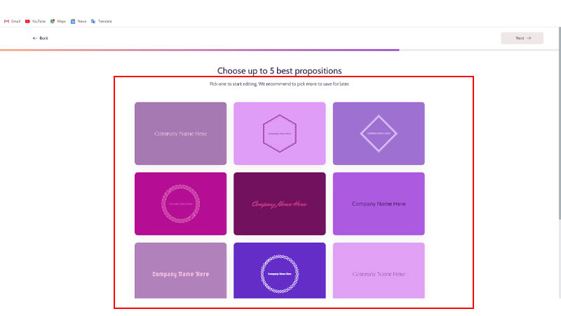 select the logos