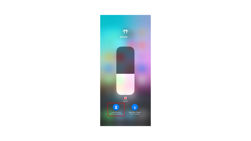 reduce background noise by turning on noise cancellation to fix the unclear AirPods Mic issue