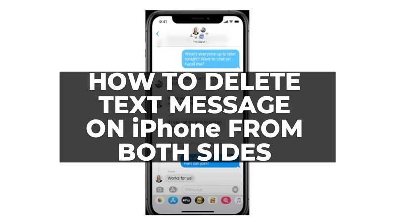 Delete text message on from both sides