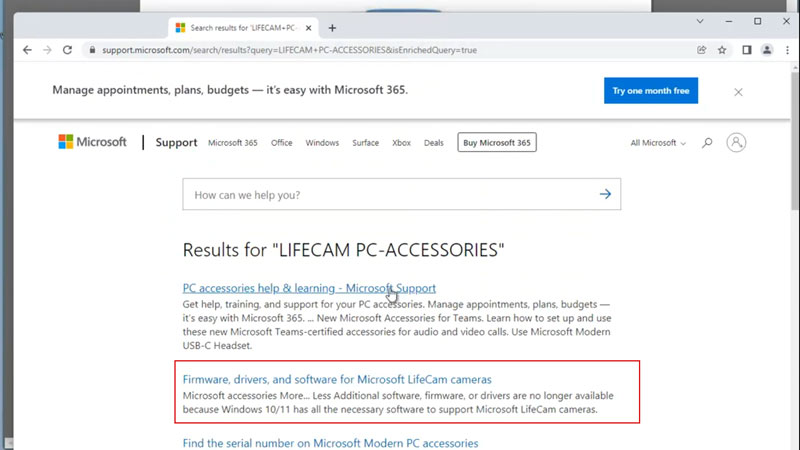 Download Lifecam Studio webcam on Windows 11