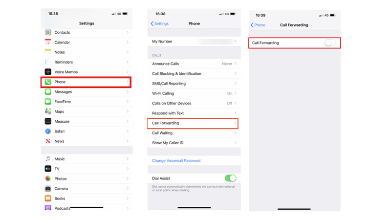 Call Forwarding iPhone